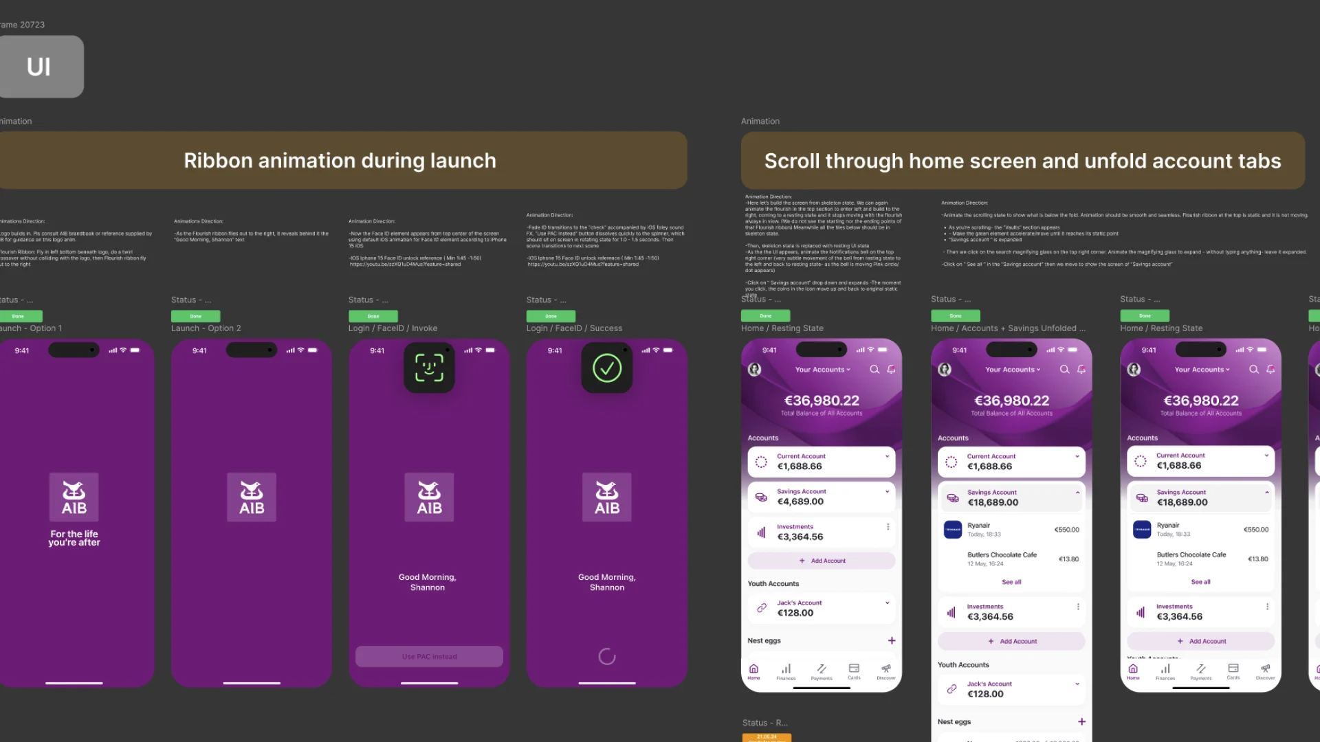 AIB motion design directions