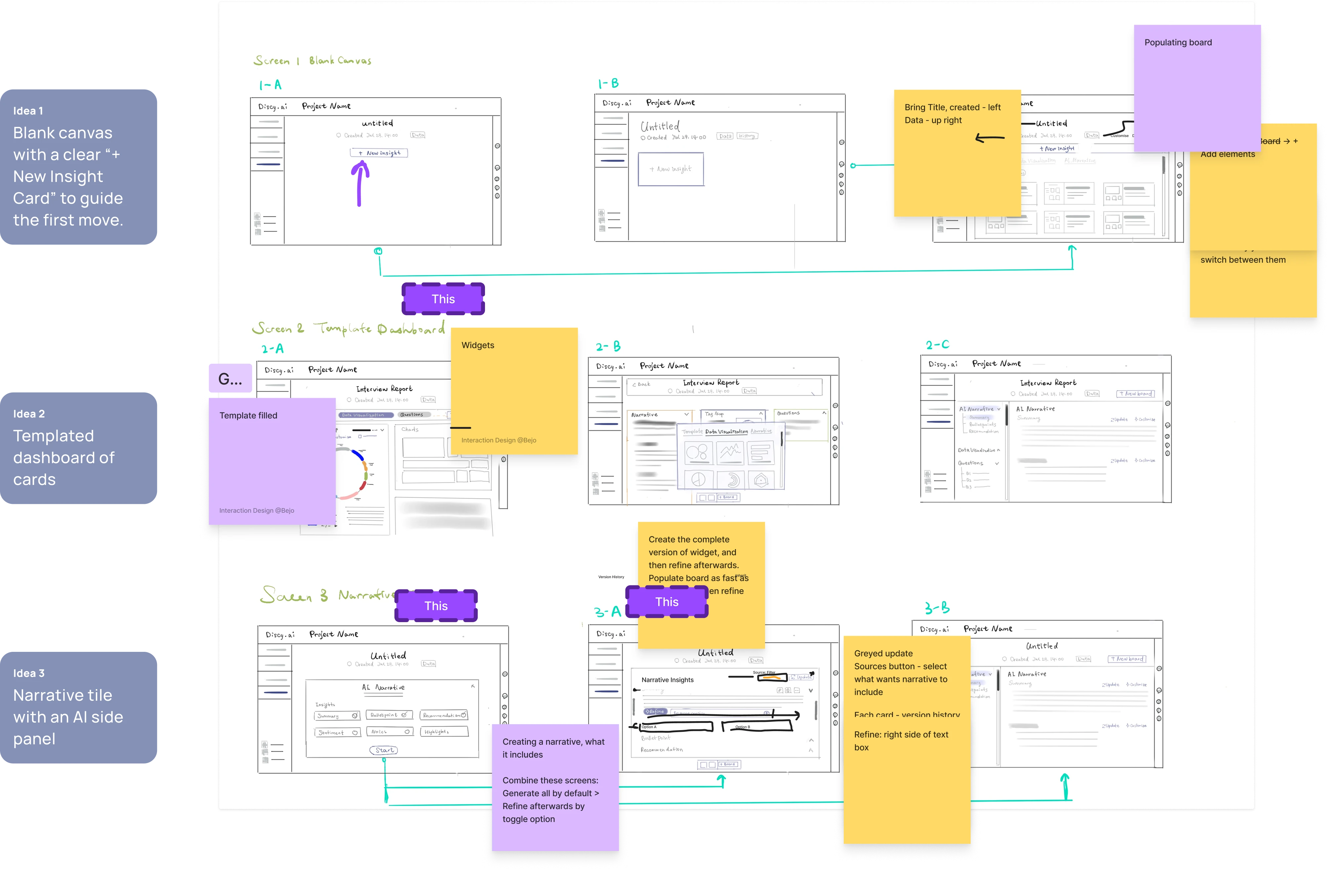 Interface sketches (diverge)