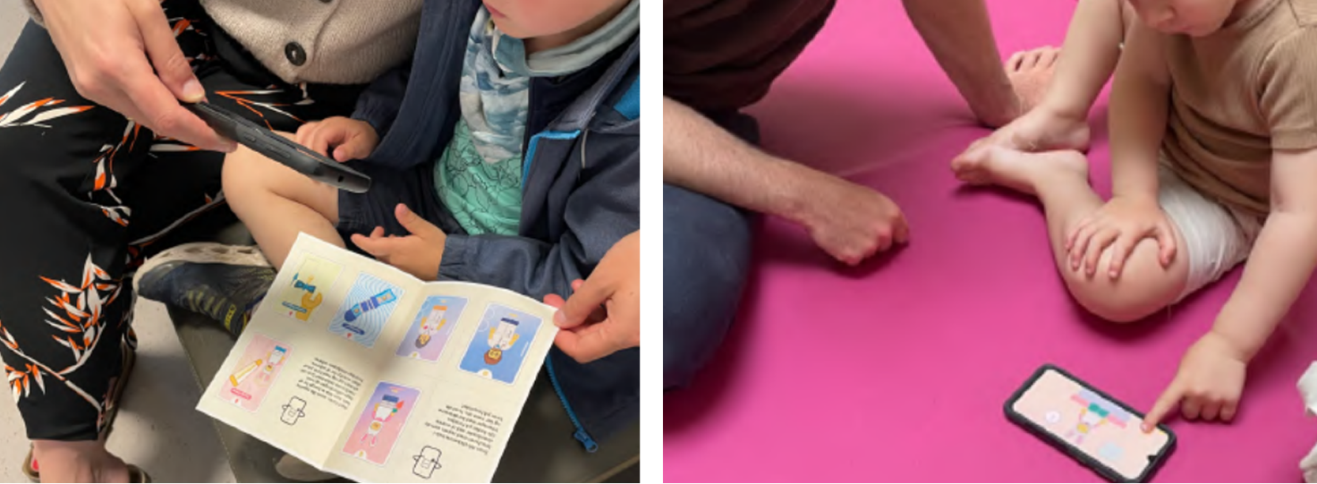 Clinical evaluation with children and their caregivers