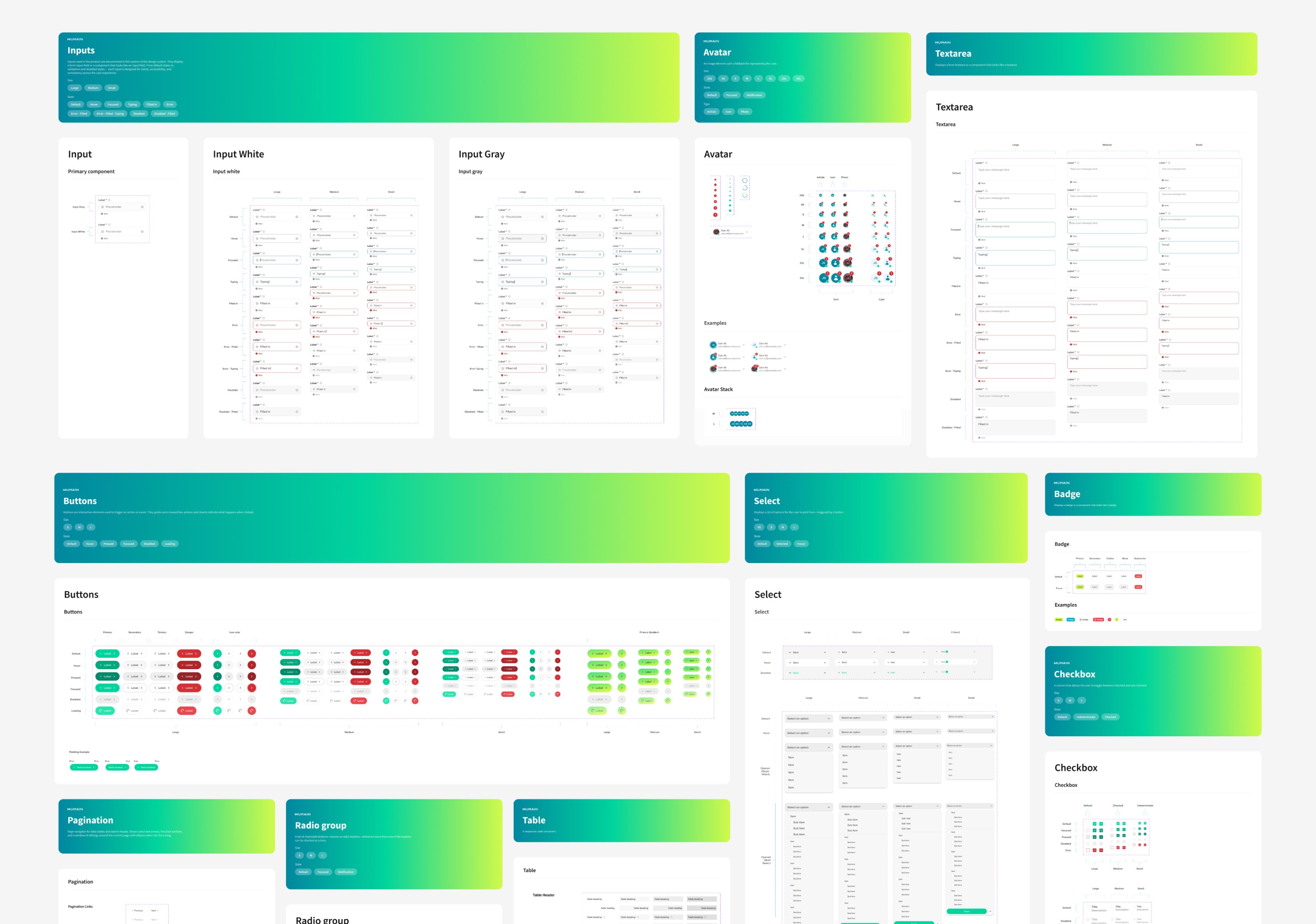 Humain component and style kit